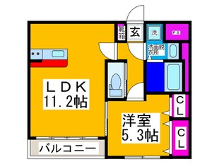 アヴァンス　エバー中三国ヶ丘の物件間取画像